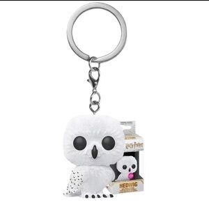 Funko Pop Flocked Harry Potter Hedwig Miniature Keychain